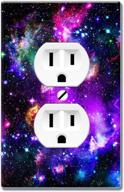 🌌 enhance your wall with wirester purple marvel nebula galaxy duplex outlet cover/switch plate logo