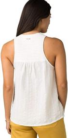 img 3 attached to PrAna Nieves Tank White Womens Sports & Fitness