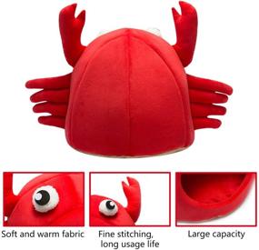 img 1 attached to 🦀 Hollypet Self-Warming Crab Pet House Bed: 2-in-1 Foldable Cushion Mat for Dogs and Cats - 14.6 x 14.6 inches