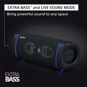 img 3 attached to Sony SRS-XB33 EXTRA BASS беспроводной портативный динамик: ультимативный водонепроницаемый динамик с Bluetooth, 24-часовым аккумулятором и встроенным микрофоном - голубой
