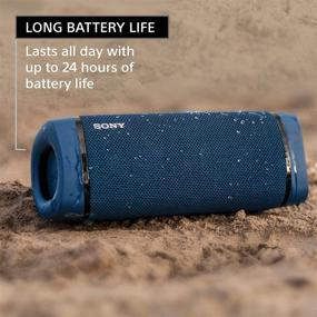 img 2 attached to Sony SRS-XB33 EXTRA BASS беспроводной портативный динамик: ультимативный водонепроницаемый динамик с Bluetooth, 24-часовым аккумулятором и встроенным микрофоном - голубой