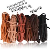 sosmar faux leather cord bundle with 6 rolls x 5.5 yards – perfect for jewelry making, crafts, and diy projects. includes 100pcs cord ends and 20pcs lobster clasps. (6 colors 3mm x 5m) logo