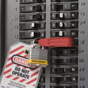 img 3 attached to 🔒 Enhanced Master Lock 493B Circuit Breaker Lockout, Single and Double Toggles with Tagout Functionality