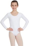 💪 capezio girls' team basics long sleeve leotard: reliable comfort and durability логотип