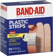 band-aid plastic strips: all one size - 🩹 60 each (pack of 5) - convenient wound care solution логотип