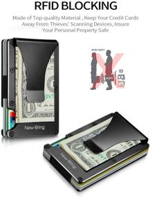 img 2 attached to 💼 Introducing the Versatile NEW BRING Aluminum Wallet - A Must-have Men's Accessory for Efficient Organization of Credit Cards, Money, and More!