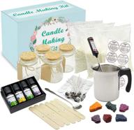 🕯️ ultimate diy candle making kit - comprehensive beginners' soy candle making set with soybean wax, dyes, wicks, pot, tins & more logo