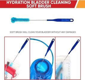 img 2 attached to Ultimate Hydration Bladder Cleaning Kit - 6-in-1 Water Reservoir Cleaner Set: Brushes, Frame, Tablets & Carry Pouch