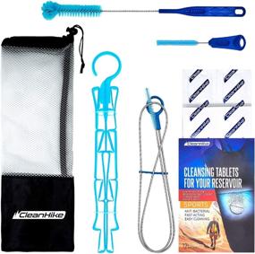 img 4 attached to Ultimate Hydration Bladder Cleaning Kit - 6-in-1 Water Reservoir Cleaner Set: Brushes, Frame, Tablets & Carry Pouch