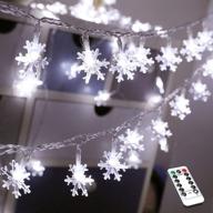 🎄 xmas lights, 19.7 ft 40 led fairy lights battery operated with 8 modes, including 5 sticking hooks, for christmas tree, bedroom, indoor and outdoor christmas decorations логотип