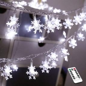 img 4 attached to 🎄 Xmas Lights, 19.7 Ft 40 LED Fairy Lights Battery Operated with 8 Modes, Including 5 Sticking Hooks, for Christmas Tree, Bedroom, Indoor and Outdoor Christmas Decorations