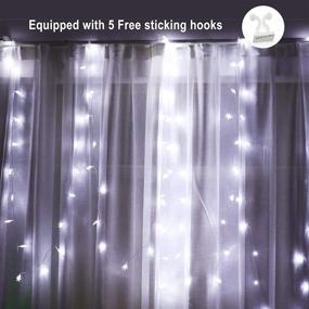 img 1 attached to 🎄 Xmas Lights, 19.7 Ft 40 LED Fairy Lights Battery Operated with 8 Modes, Including 5 Sticking Hooks, for Christmas Tree, Bedroom, Indoor and Outdoor Christmas Decorations