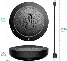 img 2 attached to 🔊 Kaysuda USB Speaker Phone 360° Omnidirectional Microphone: Crystal Clear Conference Calls for Skype Business, VoIP Calls, Webinars, and More!