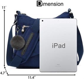 img 3 attached to 👜 Водонепроницаемые легкие женские сумки через плечо, портфели и сумки-хобо