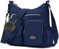 👜 water-resistant lightweight women's crossbody shoulder messenger handbags, wallets, and hobo bags logo