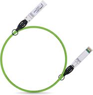 🔋 green 10g sfp+ twinax cable, 0.25m (0.82ft) passive dac, for cisco sfp-h10gb-cu0.25m, meraki, ubiquit, mikrotik, intel, fortinet, netgear, d-link, supermicro logo