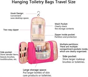 img 3 attached to 🧳 Waterproof Organizer for Toiletries and Cosmetics