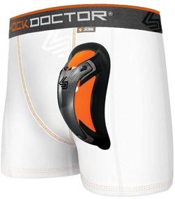 img 2 attached to 🩲 Medium Men's Compression Shorts for Shock Doctor Clothing