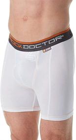 img 1 attached to 🩲 Medium Men's Compression Shorts for Shock Doctor Clothing