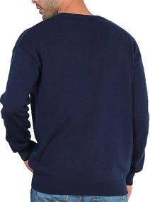 img 2 attached to Crewneck Sweater Knitted Pullover Charcoal Men's Clothing in Shirts