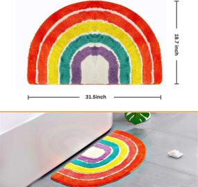 img 3 attached to Ванная комната Jhua Rainbow Bedroom 31,5X19,7 дюймов