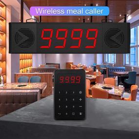 img 3 attached to 📣 ChunHee Queue Wireless Calling System with Take A Number Feature, Loud Speakers, 4-Digit Number Display, Clock Display, and Voice Broadcast - optimized for Hospitals, Businesses, Restaurants, and Banks