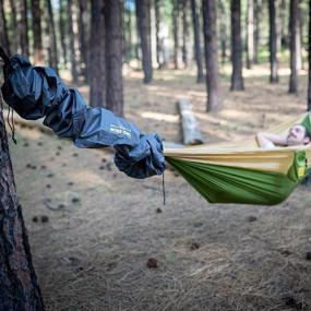 img 1 attached to 🦉 Wise Owl Outfitters Hammock Sleeve: Snakeskin Defender for Waterproof Rain Protection - Universal Camping Gear Cover