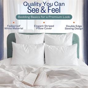 img 1 attached to 🛌 Sleep Restoration Bed Pillows for Sleeping - Queen Size Set of 2: Comfortable Luxury & Cooling Support for Back, Side or Stomach Sleepers