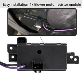 img 3 attached to Improved Design Heating Blower Motor Resistor Module Replacement for 2003-2006 GMC Yukon Cadillac Buick Oldsmobile Blower Resistor - Enhancements as RU-631 RU1321 MT1805 BMR34 JA1639