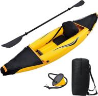 🚣 gold/black blue wave sports nomad one-person inflatable kayak logo