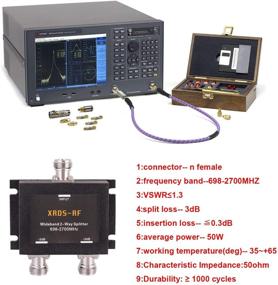 img 1 attached to 📡 XRDS-RF Широкополосный 2-канальный сплиттер-3дБ, тип разъема N, женский, 50 Ом, сигнальный сплиттер для 4G/LTE-системы (не для телевидения)