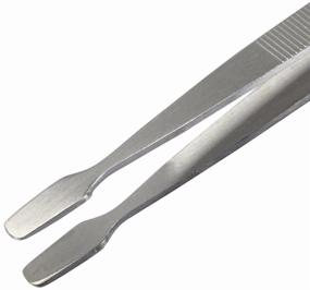 img 3 attached to 📮 Silver BinaryABC Stamp Collecting Tools - Set of 2 Tweezers for Philately Collectors