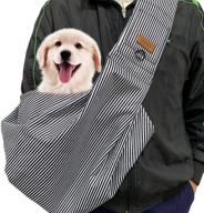 🐶 comfortable dog sling backpack: damifan pet carrier for small dogs and puppies - adjustable shoulder strap for easy transportation logo