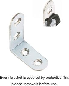 img 4 attached to 🔩 40mm x 40mm Stainless Steel Fastener Brackets - Enhanced SEO