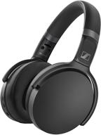 🎧 sennheiser hd 450bt беспроводные наушники bluetooth 5.0 - активное шумоподавление, 30-часовой аккумулятор, быстрая зарядка через usb-c, виртуальный ассистент, складные - черные. логотип