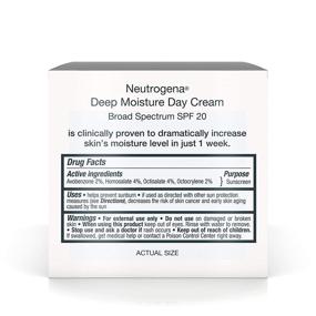 img 2 attached to Neutrogena Deep Moisture Day Cream SPF 20: A Skin Hydrating Solution - 2.25 Ounce