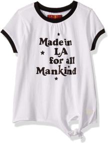 img 1 attached to All Mankind T Shirt Available Sidetie Girls' Clothing for Tops, Tees & Blouses