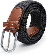 elastic unisex braided casual outdoor men's accessories for belts logo