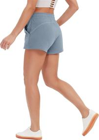 img 3 attached to 🩳 Womens Athletic High-Waisted Shorts with Pockets - Casual Summer Shorts for Lounge, Yoga, Running, and Sports by SPECIALMAGIC