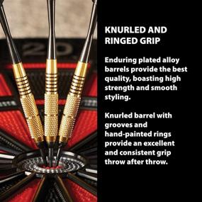 img 1 attached to Enhance Your Dart Game with Fat Cat Deluxe Soft Tip Darts - Compact Storage/Travel Case Included, 16 Grams, Black