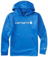 carhartt boys sleeve sweatshirt in orange: stylish boys' clothing in fashion hoodies & sweatshirts logo