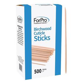 img 4 attached to ForPro Birchwood Cuticle Sticks - Double Sided, Multi-Purpose Cuticle Pusher for Manicures and Pedicures - 7” Length - Pack of 500