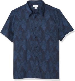 img 4 attached to Calvin Klein Button-Up Shirt with Stretch Sleeves for Men