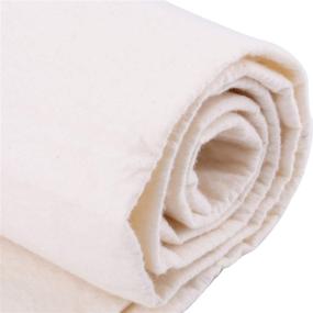 img 2 attached to 🧵 Tosnail Pack of 2 Soft Natural Cotton Batting Sheets - 45-Inch x 60-Inch - Ideal for Quilts, Crafts, and Wearable Arts