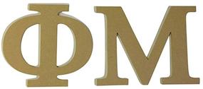 img 4 attached to 🔠 7.5 Inch Unfinished Wooden Letter Set by Phi Mu