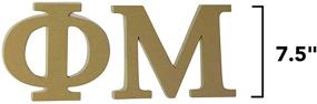 img 3 attached to 🔠 7.5 Inch Unfinished Wooden Letter Set by Phi Mu