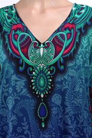img 1 attached to Miss Lavish London Kaftans 101 Teal Women's Clothing for Swimsuits & Cover Ups