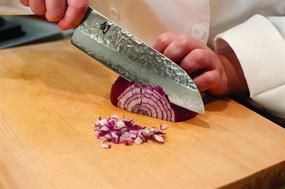 img 2 attached to 🔪 Нож Santoku Shun Premier 7 ": Сделано вручную в Японии, легкое и ловкое, превосходная маневренность