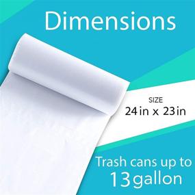 img 2 attached to Unscented Clear Trash Bags - 150 Pack of 13 Gallon Tall Kitchen Recycling Garbage Waste Bags