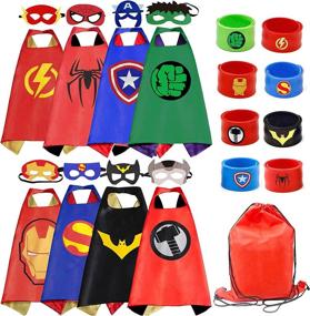 img 4 attached to 🎉 Transform Your Party with Dress Superhero Bracelets Costumes Birthday